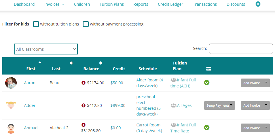 How to Add a Parent's Billing Information – Director