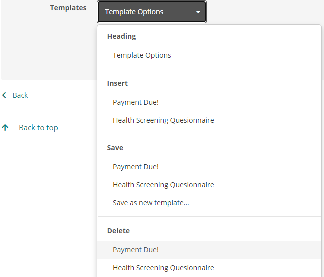 How to Delete a Message Template – Director