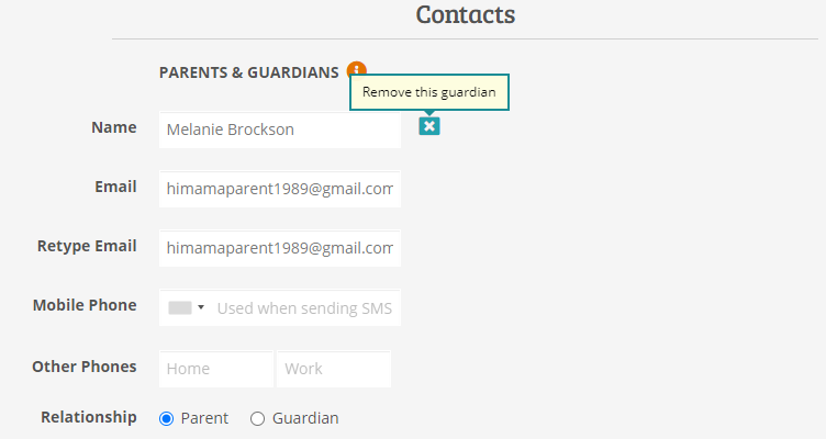 How to Change a Parent/Guardian's Email Address