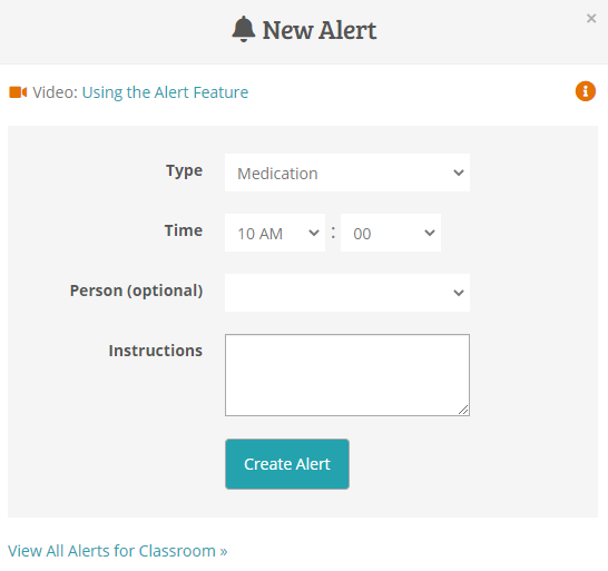 How to Add a Classroom Alert