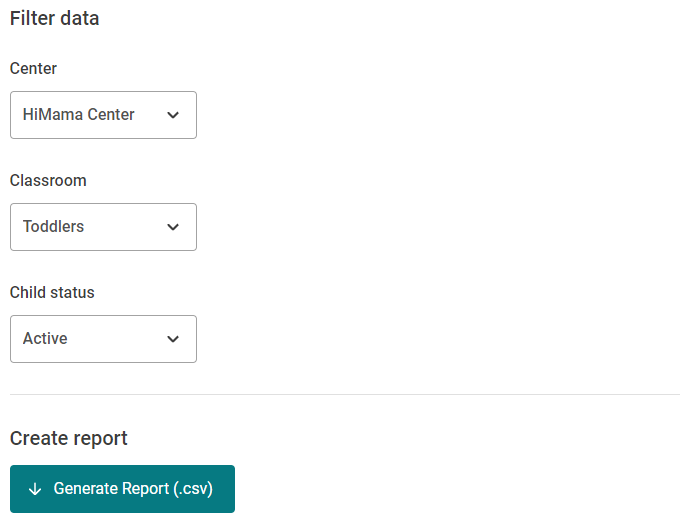 How to Pull a Child Profile Report