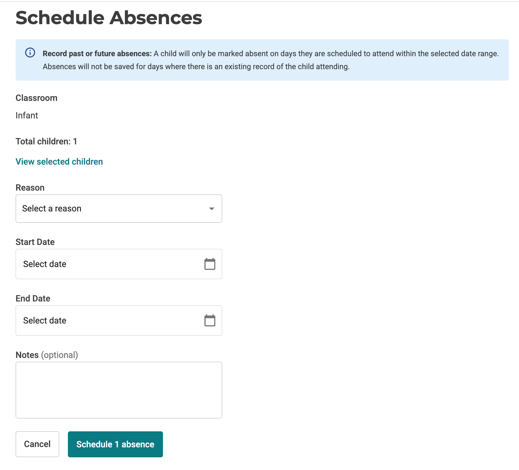 How to Schedule a Future Absence or Record a Past Absence – Director